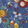 Algodón estampado KIBIRD Azul / Multicolor vintage